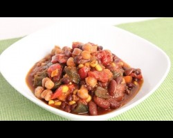 Homemade Three Bean Chili Recipe – Laura Vitale – Laura in the Kitchen Episode