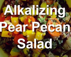 Alkalizing Pear Pecan Salad