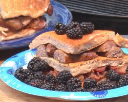 Blackberry Brandy Pancakes by the BBQ Pit Boys