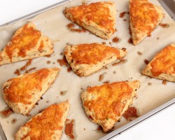 Cheddar Bacon Scones Recipe – Laura Vitale – Laura in the Kitchen Episode 767