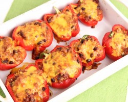 Chili Stuffed Peppers Recipe – Laura Vitale – Laura in the Kitchen Episode 820