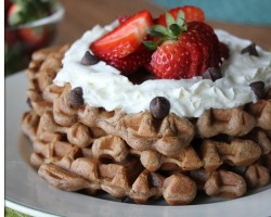 Chocolate Chip Waffles |  Hilah Cooking