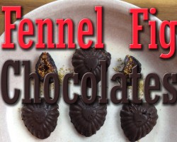 Delicious Fennel Fig Chocolates