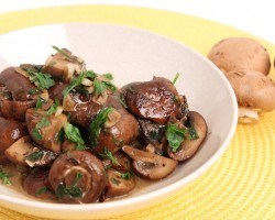 Parmesan Sauteed Mushroom Recipe – Laura Vitale – Laura in the Kitchen Episode 842