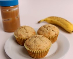 Peanut Butter & Banana Muffins Recipe – Laura Vitale – Laura in the Kitchen Episode 410