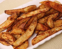 Spicy Roasted Potato Fries Recipe – Laura Vitale – Laura in the Kitchen Episode 425