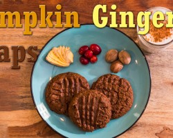 Vegan Pumpkin Ginger Snaps