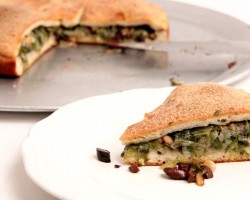 Escarole Stuffed Pizza Recipe – Laura Vitale – Laura in the Kitchen Episode 875
