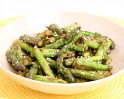 Garlic Sesame Stir Fried Asparagus Recipe – Laura Vitale – Laura in the Kitchen Episode 883