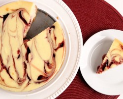 Homemade Raspberry Swirl Cheesecake Recipe – Laura Vitale – Laura in the Kitchen Episode 885