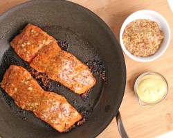 Honey Mustard Salmon Recipe – Laura Vitale – Laura in the Kitchen Episode 922