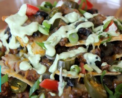 Nachos Supreme with Avocado Cream |  Hilah Cooking