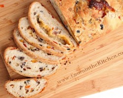 Supreme Pizza Bread Recipe NO MIXER! – Laura Vitale – Laura in the Kitchen Episode