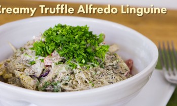 Creamy Truffle Alfredo Linguine