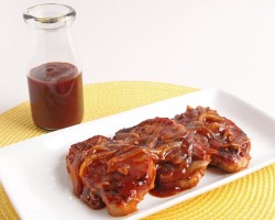 Skillet BBQ Glazed Pork Chops Recipe – Laura Vitale – Laura in the Kitchen Episode