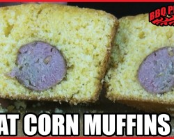 Meat Corn Muffins with Meatballs, Sausage, Bacon, Kobe Dogs