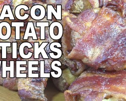 Bacon Potato Sticks and Wheels recipe