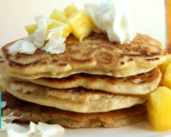 Piña Colada Pancakes  |  Hilah Cooking