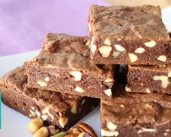 Five Nut Brownies |  Hilah Cooking
