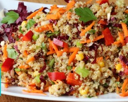 Rainbow Quinoa Salad Recipe |  Hilah Cooking